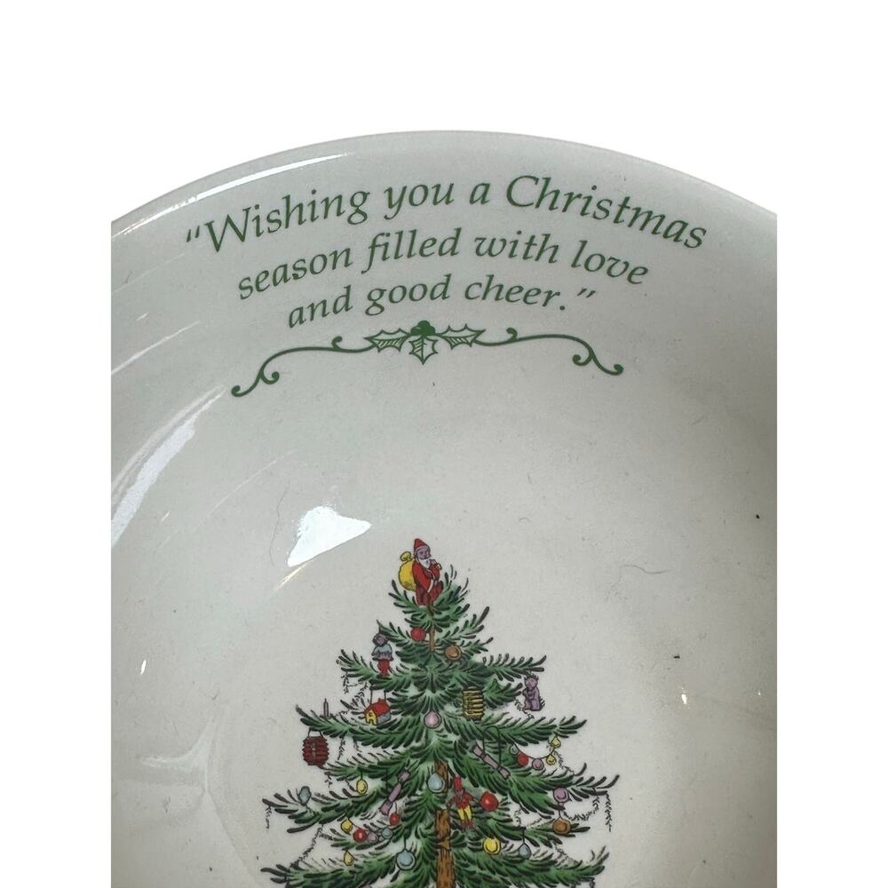 Spode Christmas Tree 2009 Annual Collection 6" Candy Bowl In Box-Cracked - Picture 4 of 13